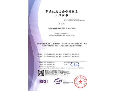 职业健康管理体系认证